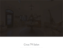 Tablet Screenshot of circa79salon.com